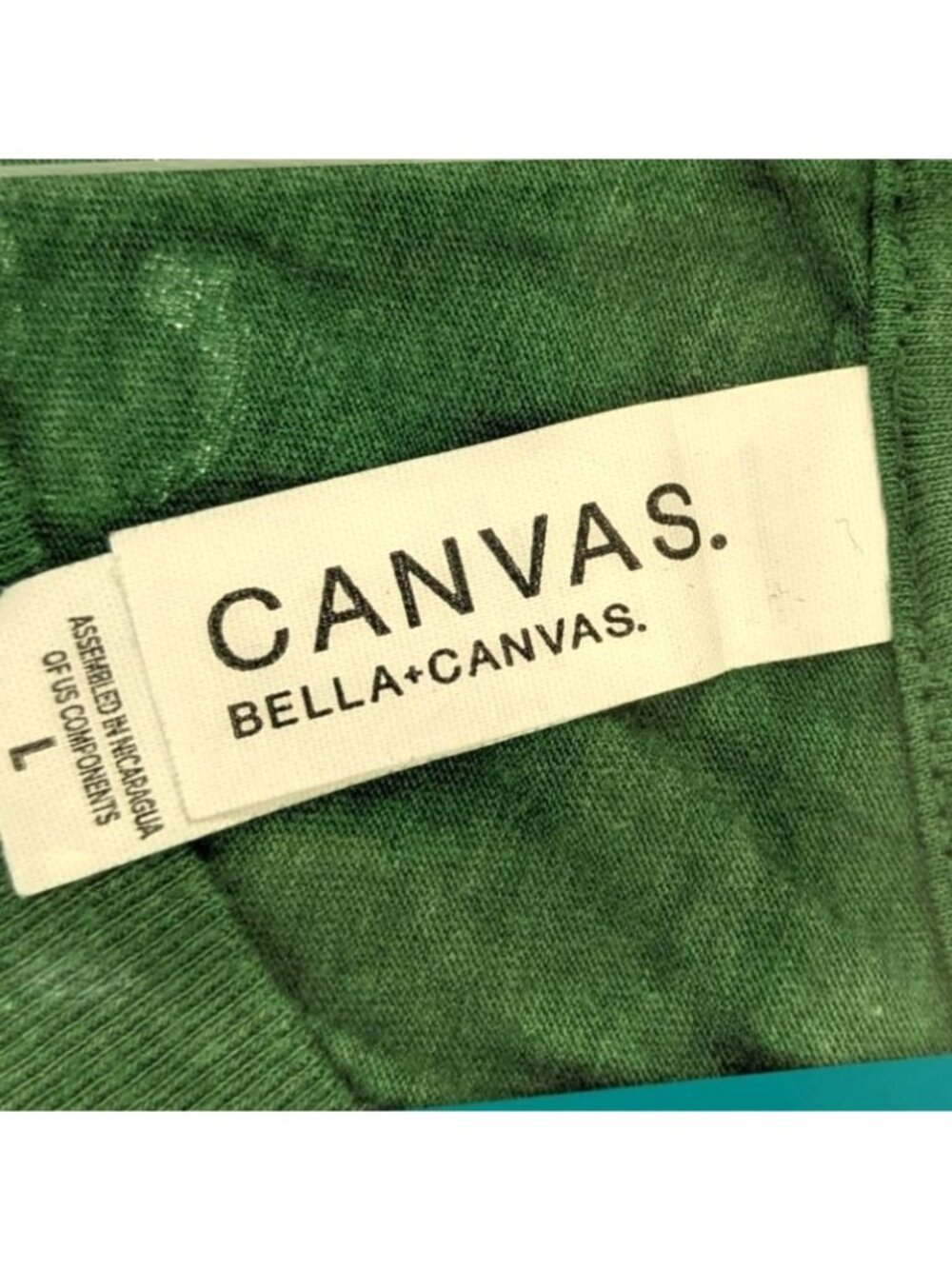 Canvas Gaia Green Large Short Sleeve T-shirt 11f - Picture 6 of 7